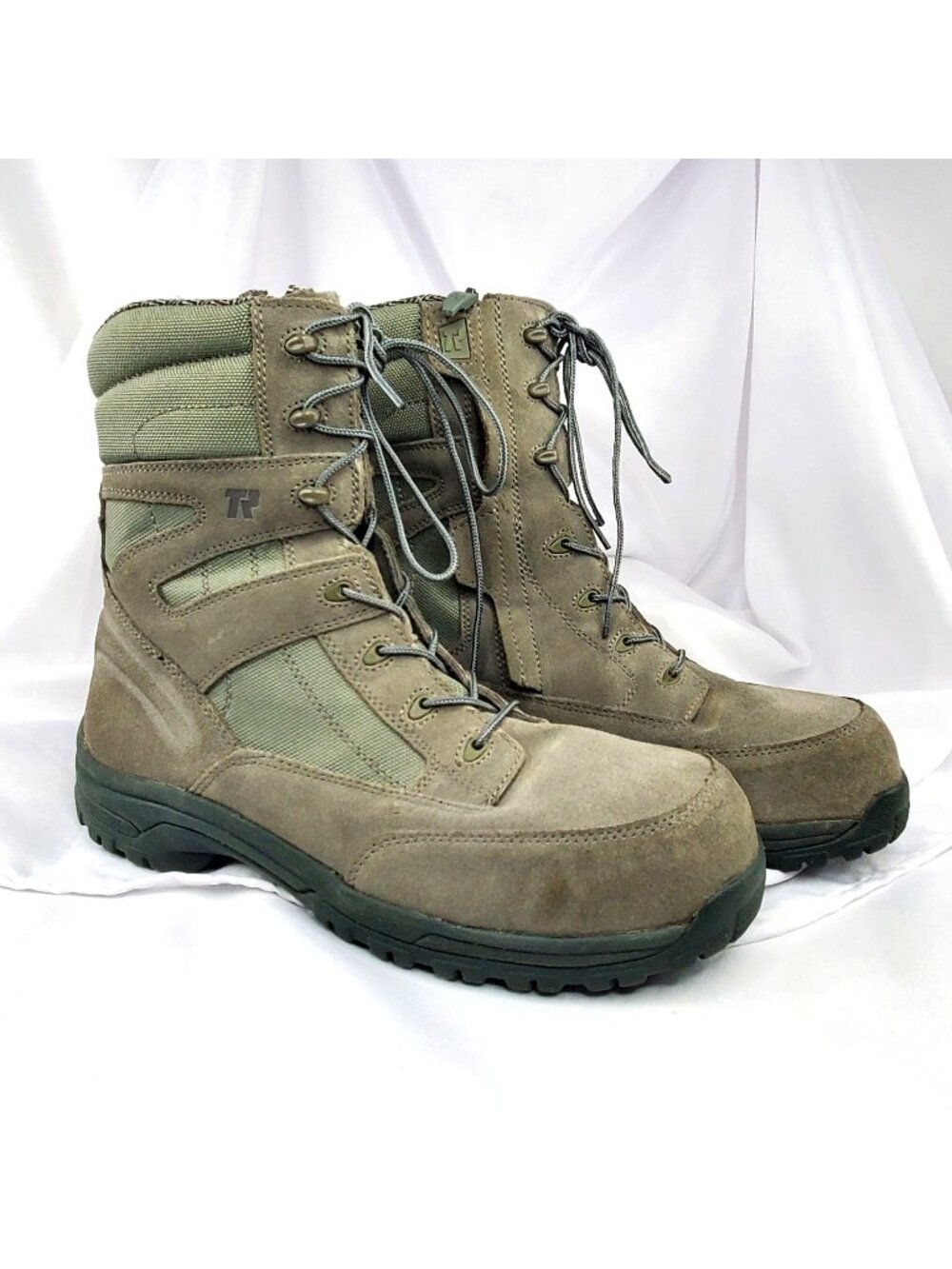Belleville Tactical Research Mens 9.5W Sage Green Military Boots ASTM Certified
